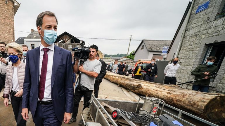 Inondations : Alexander De Croo rencontrera les assureurs ce lundi pour garantir la rapidité des prises en charge