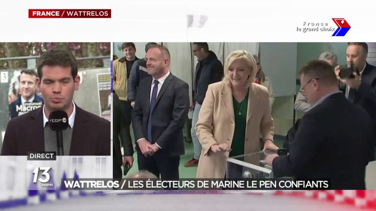 Election présidentielle : les électeurs de Marine Le Pen mobilisés à Wattrelos, dans le nord de la France