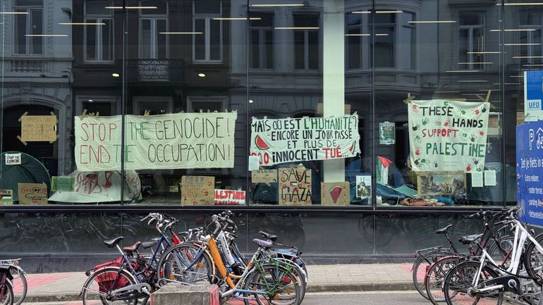 Guerre Israël-Gaza : les étudiants de l'Université d'Anvers poursuivent leur occupation