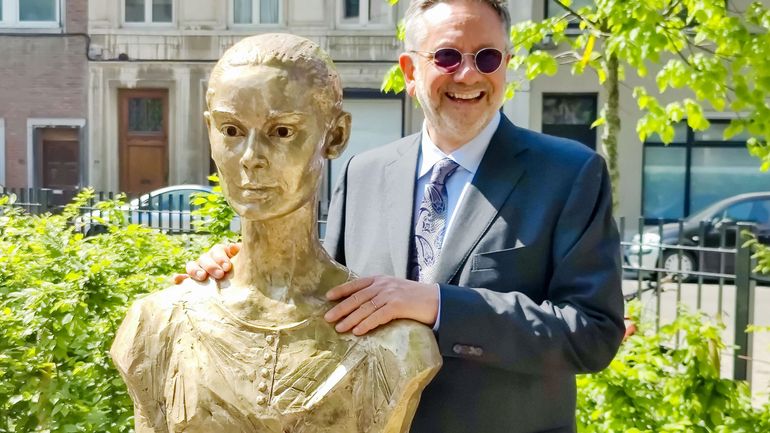 Inauguration d'un espace vert au nom d'Audrey Hepburn à Ixelles