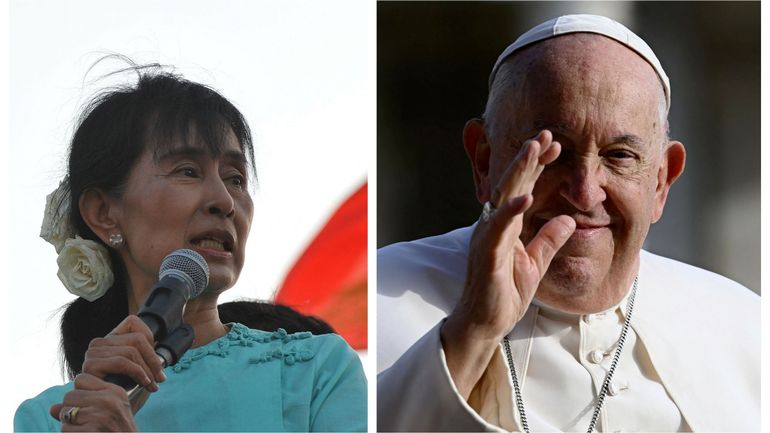 Birmanie : le pape François prêt à offrir l'asile à Aung San Suu Kyi