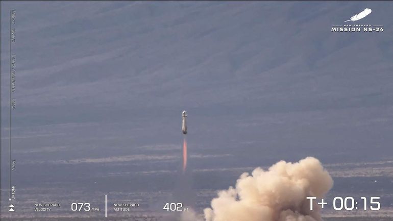 Espace : retour réussi pour la mission Blue Origin (Jeff Bezos), un an après un accident de fusée