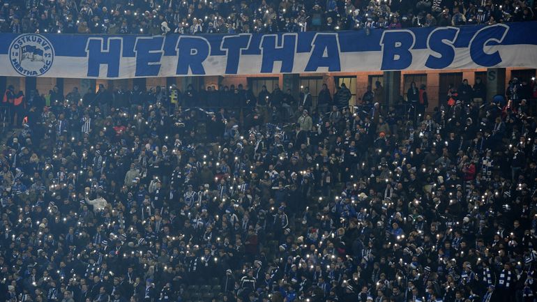 Les supporters du Hertha Berlin, autre club de la galaxie 777 Partners, haussent le ton après le rachat d'Everton