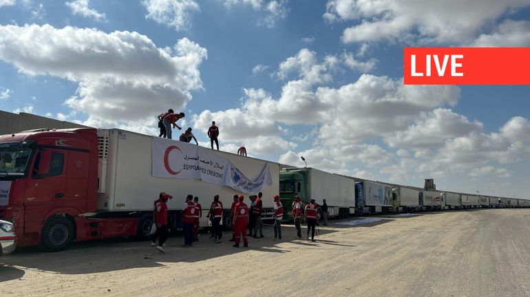 Direct guerre Israël - Gaza : l'aide humanitaire commence à passer de l'Egypte vers Gaza, selon des médias égyptiens