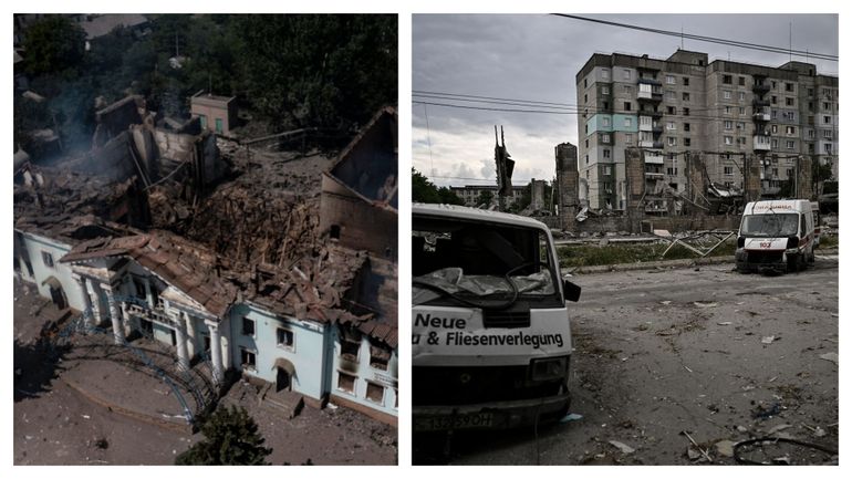 Guerre en Ukraine : la ville de Lyssytchansk (Donbass) en proie à des 