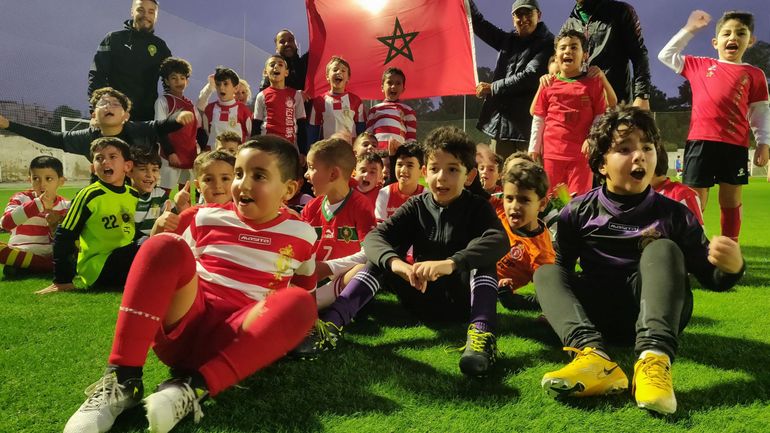 A Tanger, les apprentis footballeurs rêvent d'imiter les Lions de l'Atlas et croient en leur chance de battre la France