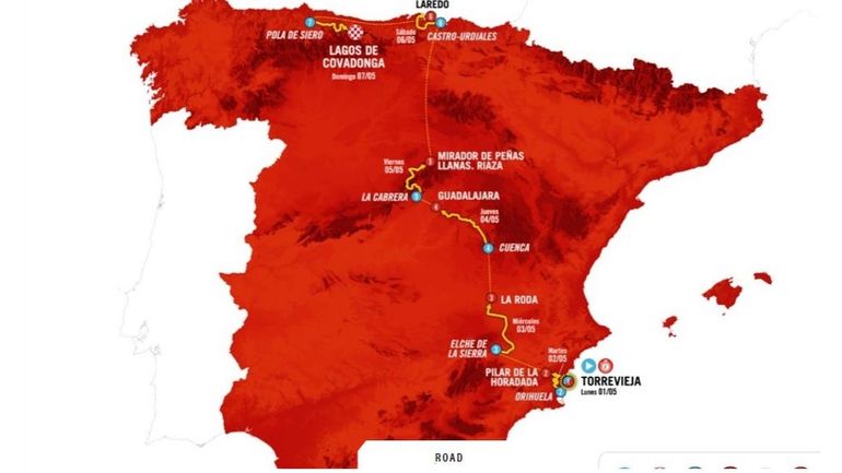 Pratiquement 1000 kilomètres à boucler entre les étapes : le parcours de la Vuelta féminine interpelle