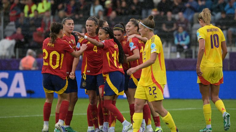 Les Red Flames subissent la loi de l'armada espagnole (6-2) et sont éliminées après le partage entre Italie et Portugal