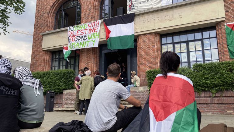Après des tensions entre étudiants pro-Palestine et pro-Israël, l'occupation de l'ULB se poursuit