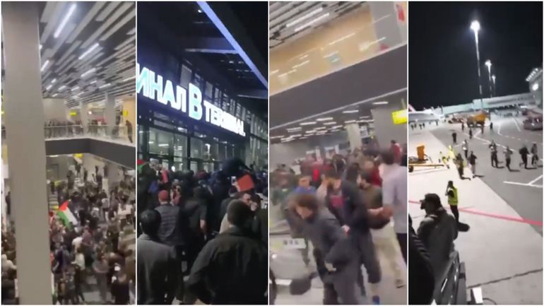 Un aéroport du Daguestan (Russie) envahi par des manifestants propalestiniens à l'arrivée d'un vol en provenance d'Israël