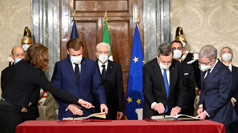 La signature à Rome d'un traité de coopération renforce les relations entre l'Italie et la France