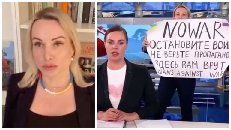 Qui est Marina Ovsiannikova, la femme qui a défié Poutine en direct à la télévision russe ?