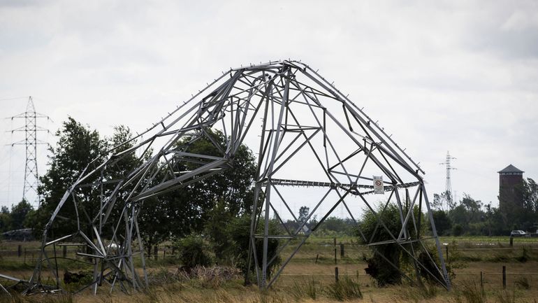 Malines : une ligne électrique de secours mise en service après les dégâts causés par la tempête de juillet