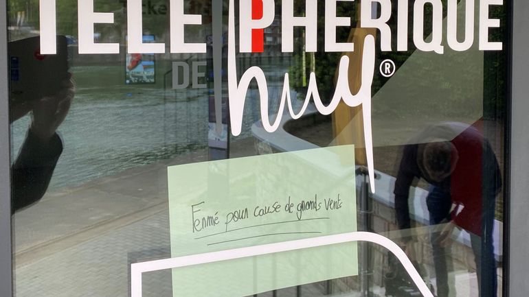 Pas de téléphérique ce dimanche à Huy, le vent perturbe les festivités de l’inauguration
