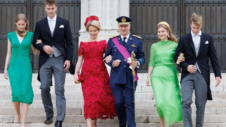 La famille royale, au Te Deum en ce jour de Fête nationale