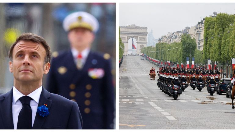 8 mai en France : commémorations sur des Champs-Elysées quasi vides par E. Macron, avant un hommage à Jean Moulin à Lyon