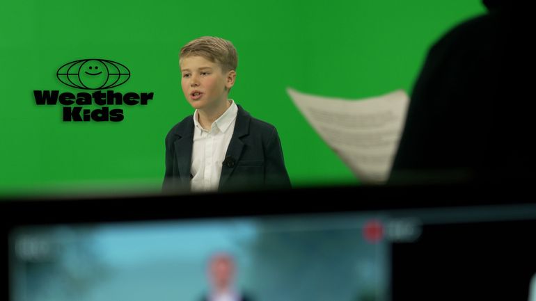 Les enfants présentent la météo de 2050 : la RTBF participe à Weather Kids