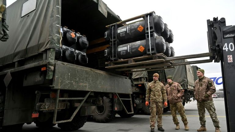 Près de la frontière ukrainienne, un envoi d'armement occidental discret et rapide