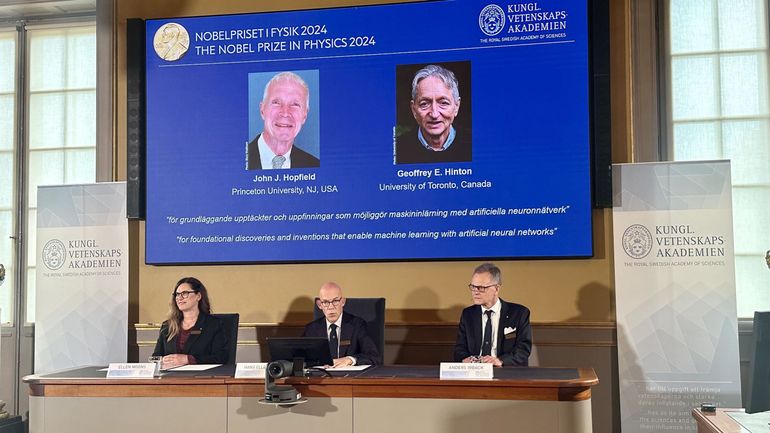 Le Nobel de physique 2024 attribué à John Hopfield et Geoffrey Hinton pour leurs recherches sur l'intelligence artificielle