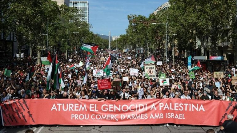 Rome, Barcelone, Paris, Londres, Dublin : les manifestations de soutien aux Palestiniens se multiplient