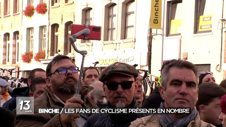 Binche fête deux légendes du cyclisme : les fans en nombre pour accueillir Remco Evenepoel et Philippe Gilbert