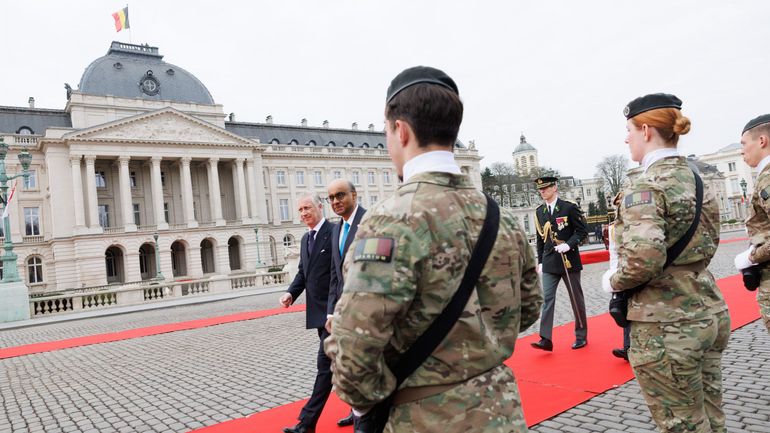 Le couple présidentiel singapourien, en visite d'Etat en Belgique, reçu avec faste par le roi Philippe et la reine Mathilde