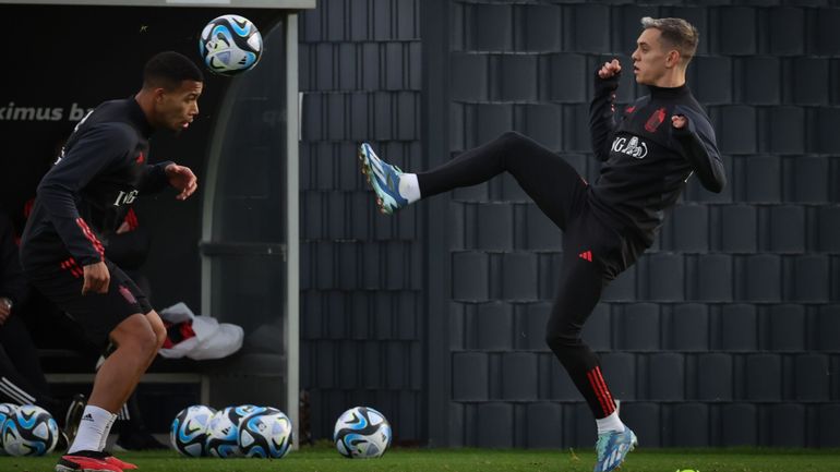 Amadou Onana et Jorne Spileers quittent les Diables Rouges, Olivier Deman absent à l'entrainement