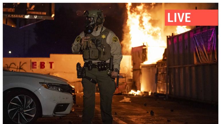 Direct - Emeutes à Los Angeles : une arrestation confirmée, deux policiers blessés avant une troisième journée de mobilisation