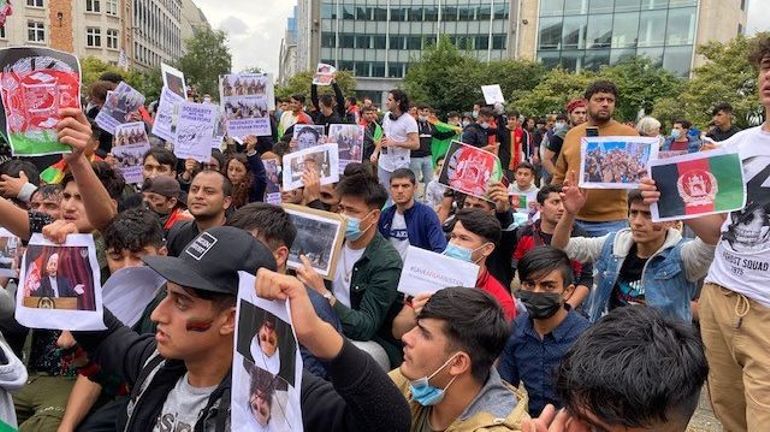 Rassemblement en soutien au peuple Afghan à Bruxelles : 