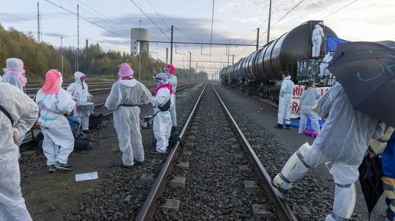 Infrabel va porter plainte contre Code Rouge pour des dégâts causés à Feluy