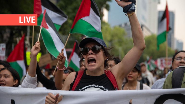 Direct - Guerre Israël-Gaza : manifestations à Bruxelles, Londres, Paris, Mexico, débat dans les universités, le monde se déchire sur le conflit
