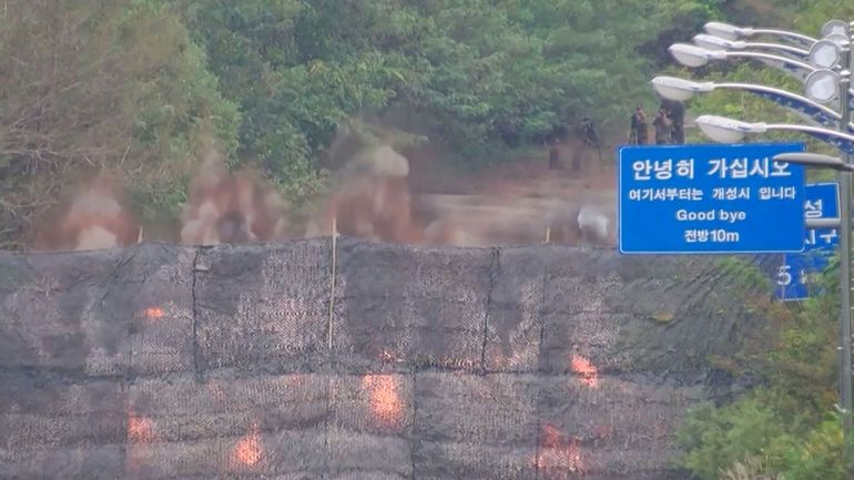 La Corée du Nord se coupe de la Corée du Sud : Pyongyang fait sauter les derniers tronçons de routes la reliant au Sud