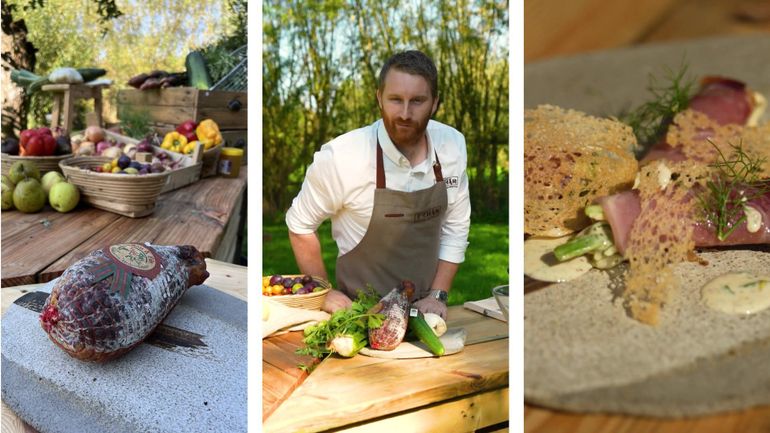 La Table de Julien : Roulade de noix d'Ardenne et sa salade fraîcheur
