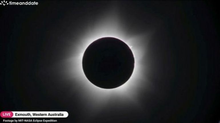 Astronomie : une éclipse solaire totale a assombri le nord-ouest de l'Australie