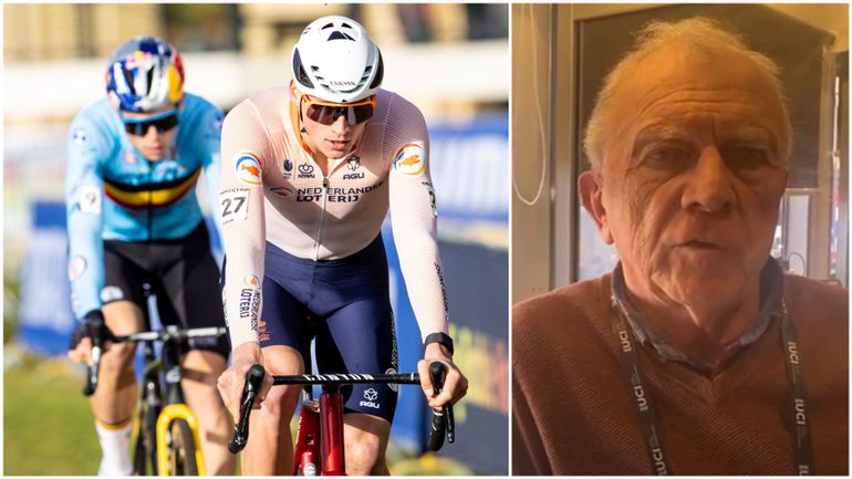 "van Aert aurait dû lancer le sprint lui-même... la victoire de van der Poel est remarquable", analyse Gérard Bulens