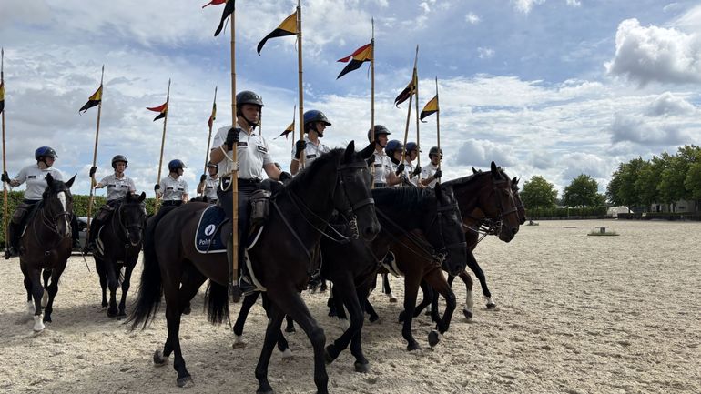 L'Escorte Royale à cheval s'est entraînée ce dimanche à Rebecq pour le défilé du 21 juillet