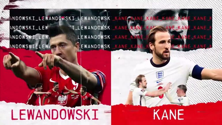 Pologne – Angleterre ou la guerre des buteurs entre Kane et Lewandowski