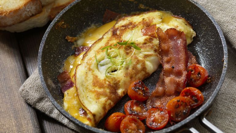 Recette Carlo: une omelette au fromage de récup'