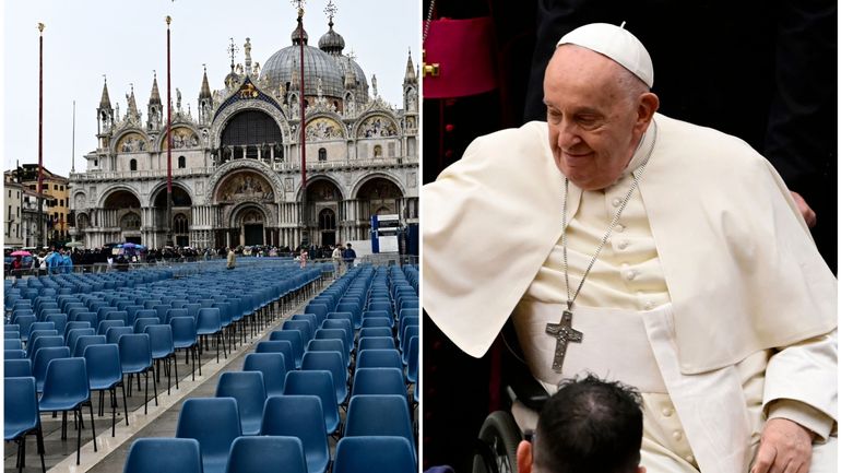 Le pape François à Venise, son premier déplacement en sept mois