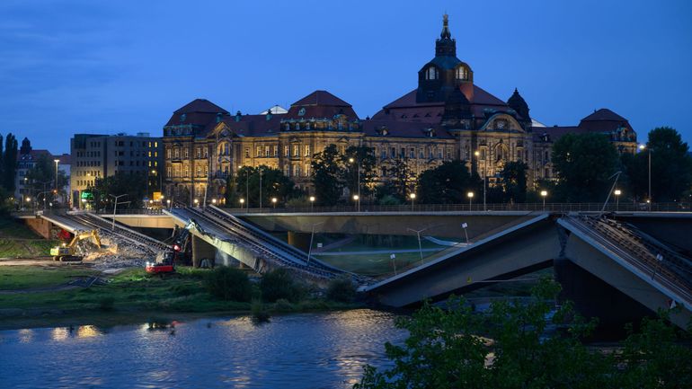 Allemagne : explosions contrôlées sur le pont qui s'est écroulé à Dresde