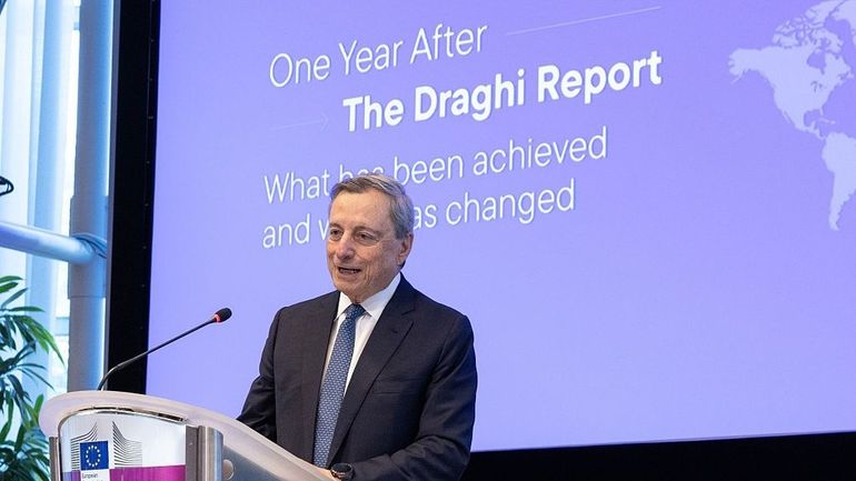 "Les entreprises et les citoyens sont déçus par la lenteur" de l'Europe : Mario Draghi sévère un an après la publication de son rapport