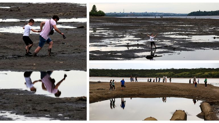 Guerre en Ukraine : sur les rives du Dniepr, à Zaporijjia, une mer de boue et des souvenirs (reportage)