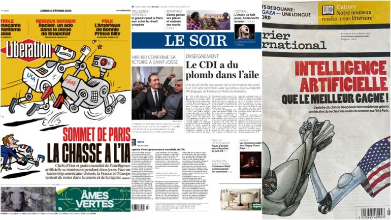 La revue de presse : la course à l'IA au centre d'un sommet à Paris