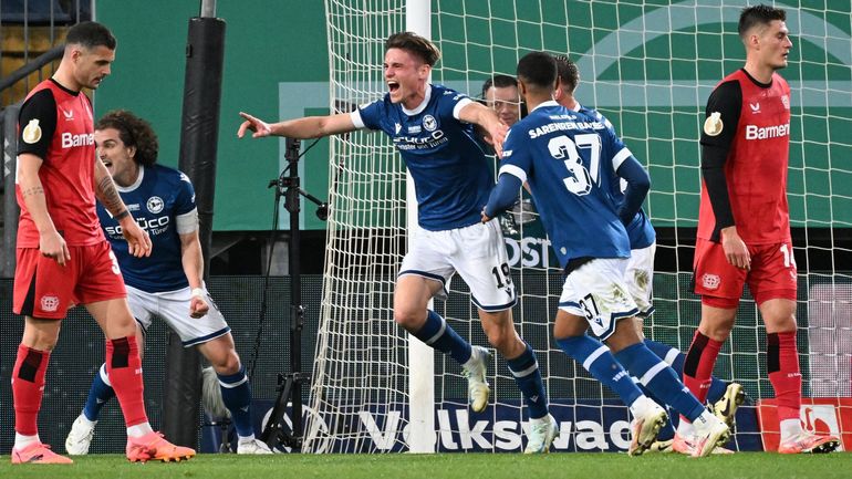 Bielefeld, club de D3, élimine Leverkusen et file en finale de la Coupe d’Allemagne