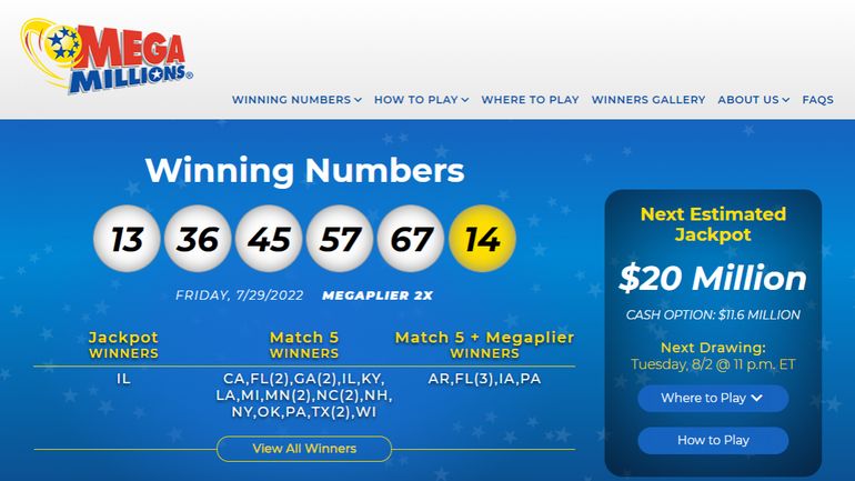 Un jackpot de 1,33 milliard de dollars remporté à la loterie américaine