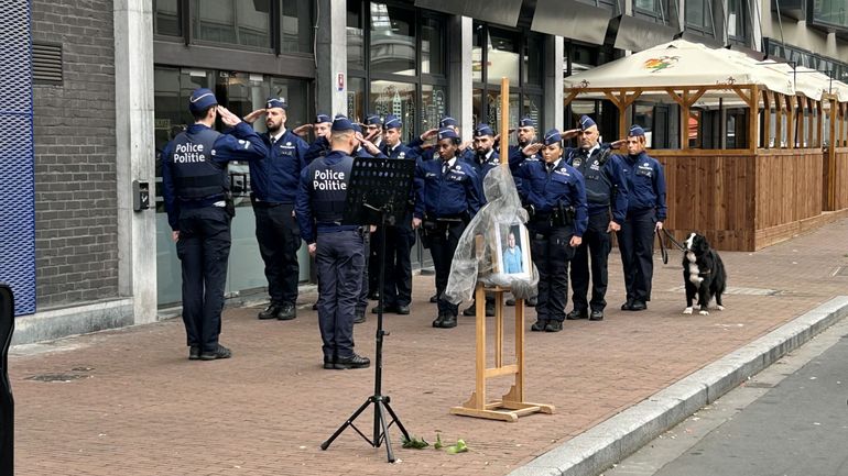 La police de Bruxelles-Nord commémore Thomas Monjoie, poignardé à mort il y a deux ans