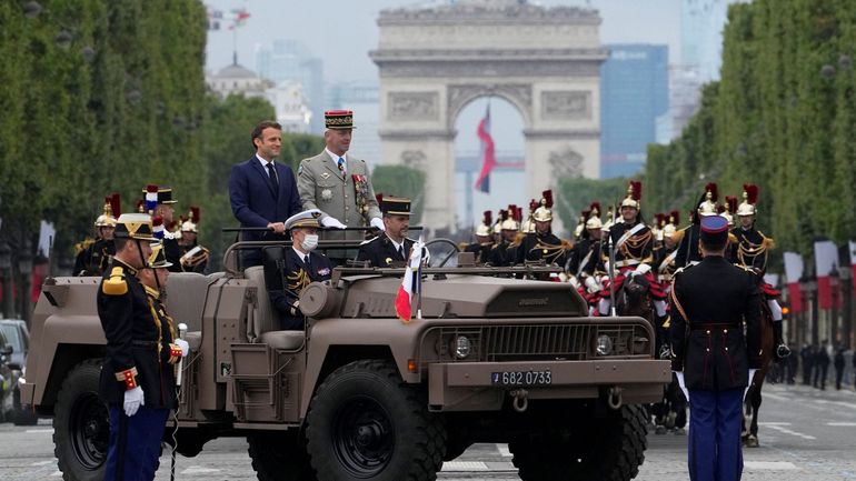 Dernier défilé militaire du quinquennat Macron à Paris pour le 14 juillet