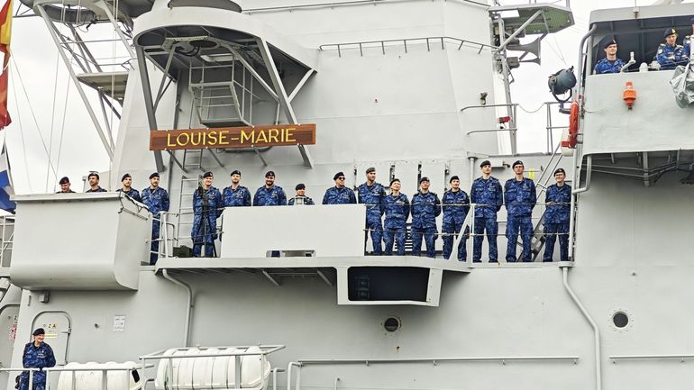 Zeebruges : la frégate Louise-Marie de retour après une mission de quatre mois au Moyen-Orient