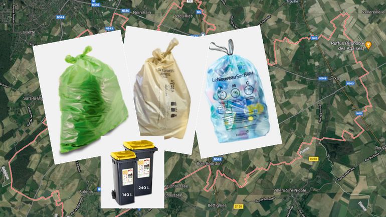 Tri des déchets : les sacs verts et moka arrivent à Quévy en septembre