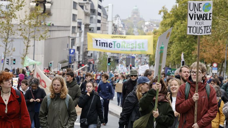 30.000 personnes marchent pour le climat à Bruxelles selon les organisateurs